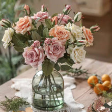 Load image into Gallery viewer, Rolled Edge American Rose Stem 18" Tall