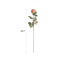 Load image into Gallery viewer, Artificial Single Rose Stem 28.7" Tall