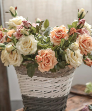 Load image into Gallery viewer, Rolled Edge American Rose Stem 18" Tall