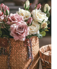 Load image into Gallery viewer, Rolled Edge American Rose Stem 18" Tall
