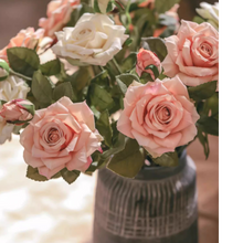 Load image into Gallery viewer, Rolled Edge American Rose Stem 18" Tall