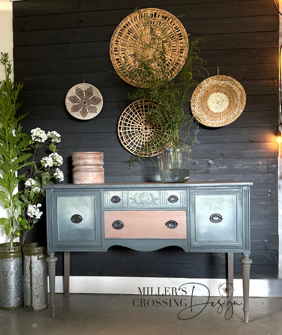 Hand Painted Bohemian Buffet