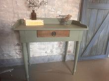 Load image into Gallery viewer, Vintage Sage Green Writing Desk