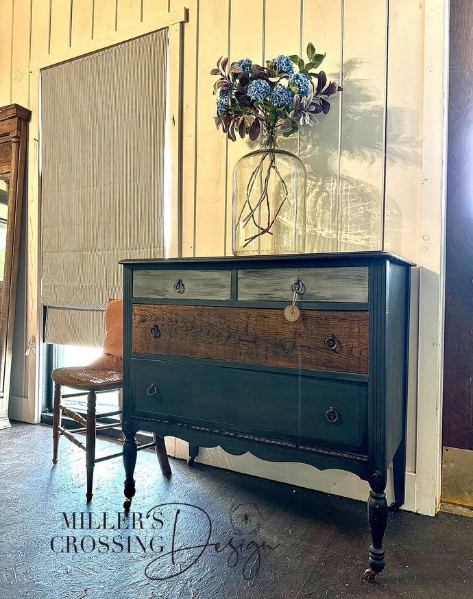 Dark Grey Rustic Dresser