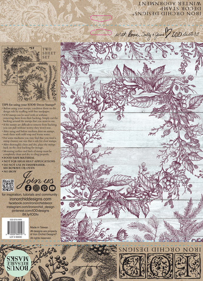 Iron Orchid Designs New Release Winter Adornment