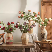 Load image into Gallery viewer, Artificial Single Rose Stem 28.7" Tall