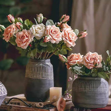 Load image into Gallery viewer, Rolled Edge American Rose Stem 18" Tall