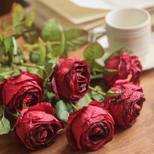 Load image into Gallery viewer, Artificial Single Rose Stem 28.7" Tall