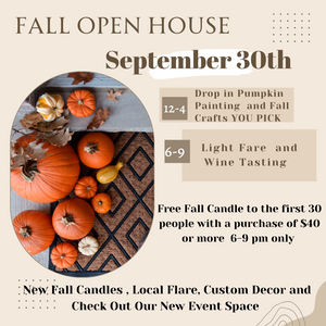 Fall Open House Saturday September 30th