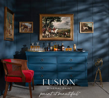 Load image into Gallery viewer, Fusion Mineral Paint  Willowbank New Release.  A classic navy with a vibrant twist. These rich tones will effortlessly tap a little energy into any space.