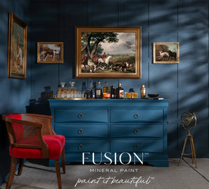 Fusion Mineral Paint  Willowbank New Release.  A classic navy with a vibrant twist. These rich tones will effortlessly tap a little energy into any space.