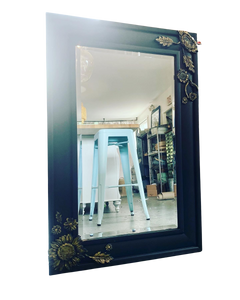 Mirror Vintage Sunflower by Miller's Crossing Design NY