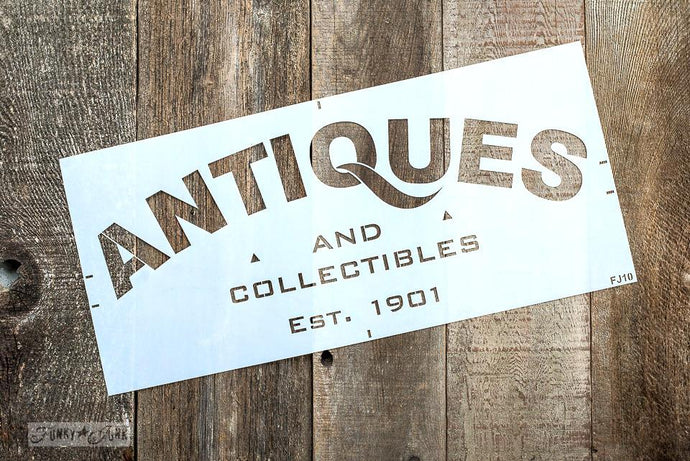 Antiques Sign Stencil By Funky Junk Old Sign Stencils