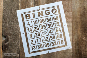 Bingo Star stencil by Funky Junk Old Sign Stencils