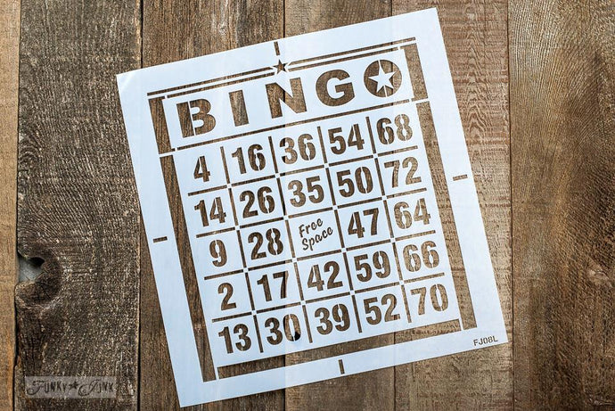Bingo Star stencil by Funky Junk Old Sign Stencils