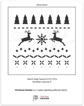 Load image into Gallery viewer, Stencil Christmas Sweater Pattern by Funky Junk Interiors