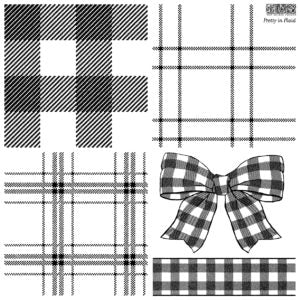 Iron Orchid Designs Stamp Pretty in Plaid Holiday Collection Limited Release