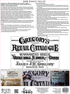 Iron Orchid Designs Gregory's Catalogue Paint Inlay 
