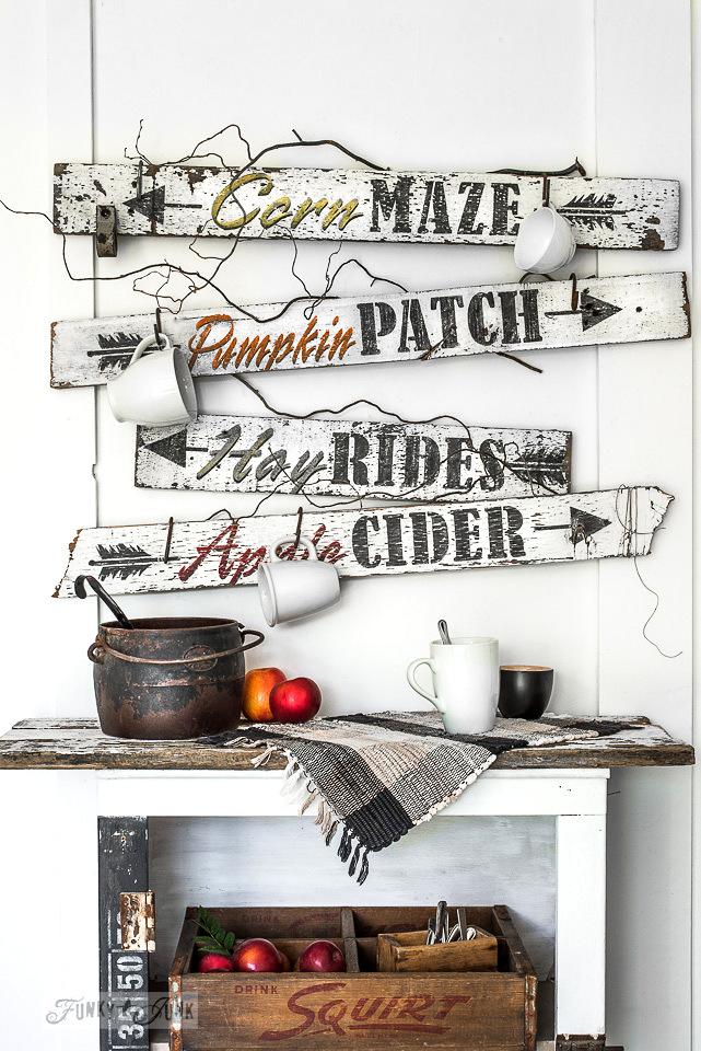 Stencils Made by Junky Old Signs. Sold at Miller's Crossing Design, Baldwinsville, NYs Crossing Design, Baldwinsville, NY