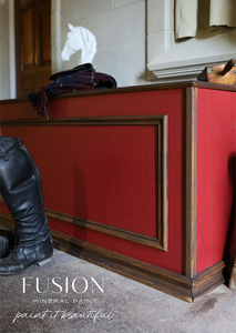 Fusion Mineral Paint Highlander New Release. A deep, powerful scarlet red inspired by our family’s tartan worn through the low and highlands of Scotland. This shade is as timeless as Scotland herself.