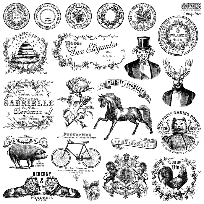  Stamps Anitquities Iron Orchid Designs New Release
