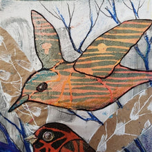 Load image into Gallery viewer, Hummingbirds and Flowers Stencil