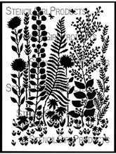 Load image into Gallery viewer, Tall Flowers Stencil