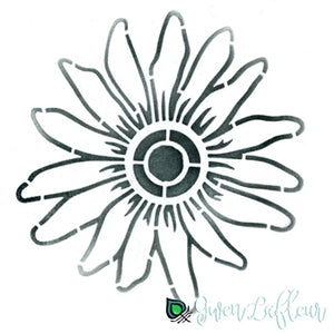 Mini stencil daisy