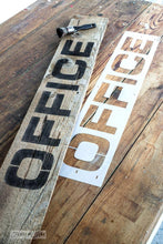 Load image into Gallery viewer,  Stencil Office by Funky Junk Old Sign Stencils