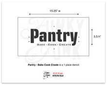Load image into Gallery viewer,   Stencils Pantry Sign By Funky Junk Old Sign