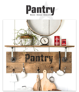   Stencils Pantry Sign By Funky Junk Old Sign