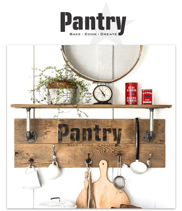   Stencils Pantry Sign By Funky Junk Old Sign