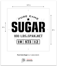 Load image into Gallery viewer, Stencil Sugar Sign , Flour Sign , Grain Sign by Funky Junk Old Sign Stencils
