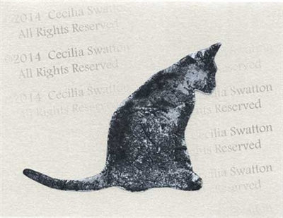 Cat Stencil by Cecilia Swatton