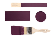 Load image into Gallery viewer, Fusion Mineral Paint Elderberry  New Release. A vibrant yet sophisticated purple, this shade brings a moody and deliciously calculated drop of colour into any space.