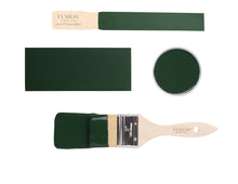Load image into Gallery viewer, Fusion Mineral Paint  Manor Green New Release. An opulent, deep green inspired by traditional homes and landscapes. This saturated shade leans confidently into its black undertones and has lived in historic beauty that will be loved for centuries more.