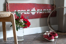 Load image into Gallery viewer, Stencil Apple Farm and You Cut Tree Farm by Funky Junk Old Sign Stencils