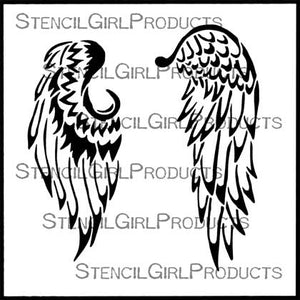 Angel Wings Stencil