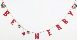 Be Merry Felt Garland