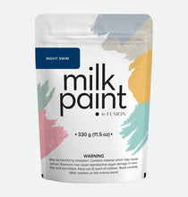 Load image into Gallery viewer, Fusion Milk Paint in Night Swim. A Milk Paint finish is incredibly unique and versatile – no need to worry about primers as it can be used on any porous surface, binding directly to ensure no chipping or peeling in the future!