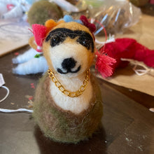 Load image into Gallery viewer, Wool Ornament Animal Honoring Artist, Freida