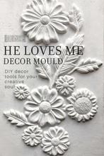 Load image into Gallery viewer, Iron Orchid Designs Mould He Loves Me Flowers