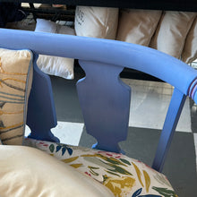 Load image into Gallery viewer, Hand Painted Periwinkle Vintage Spring Settee