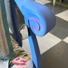Load image into Gallery viewer, Hand Painted Periwinkle Vintage Spring Settee