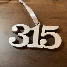 Load image into Gallery viewer, Wood 315 Ornament Baldwinsville Zip Code