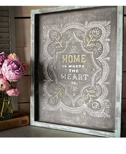  Stencil Mesh Home is Where the Heart Is 