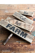 Load image into Gallery viewer, Stencil Apple Farm and You Cut Tree Farm by Funky Junk Old Sign Stencils