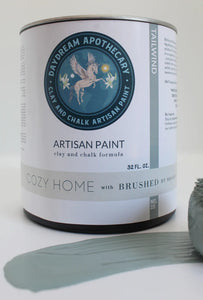 Daydream Apothecary Clay and Chalk Paint Artisan Introducing…. Tailwind the Cozy Home Collection Tailwind-Picture a swan pond in the French countryside; a noble muted blue with green undertones